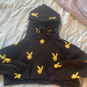Playboy Black and Yellow Raw Cut Hoodie!